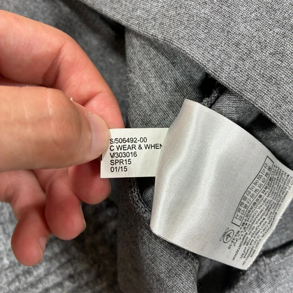 Banana Republic Wear And When Graphic Sweatshirt Mens Small Gray Pullover